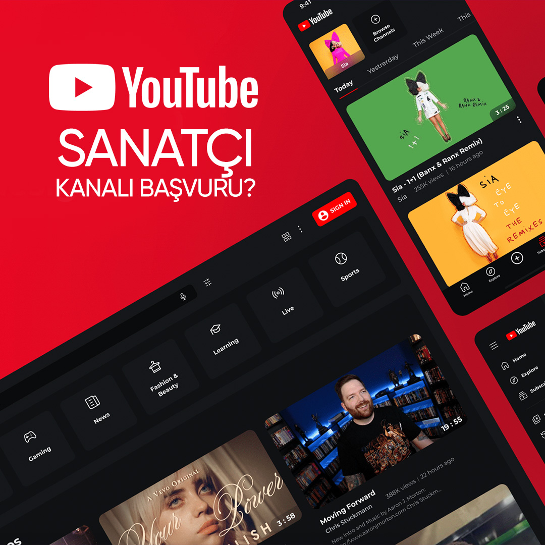 Youtube Sanatçı Kanalı Başvuru?